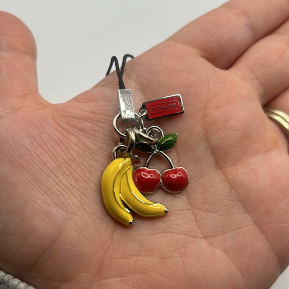 COACH Enamel Multi Charm Purse Keychain New - Picture 3 of 4